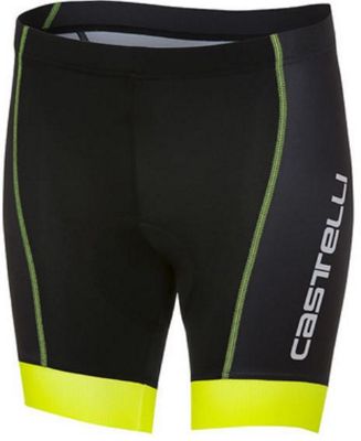 Cuissard court Enfant Castelli Future Racer - Noir/Yellow Fluo - 9-10 years