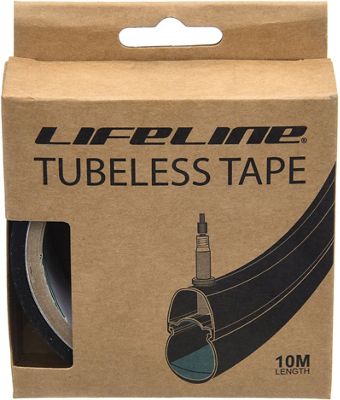 LifeLine Professional Tubeless Rim Tape (10m) - Black - 27mm}, Black