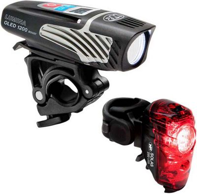 Nite Rider Lumina 1200 Oled Boost-Solas 250 Set - Noir, Noir