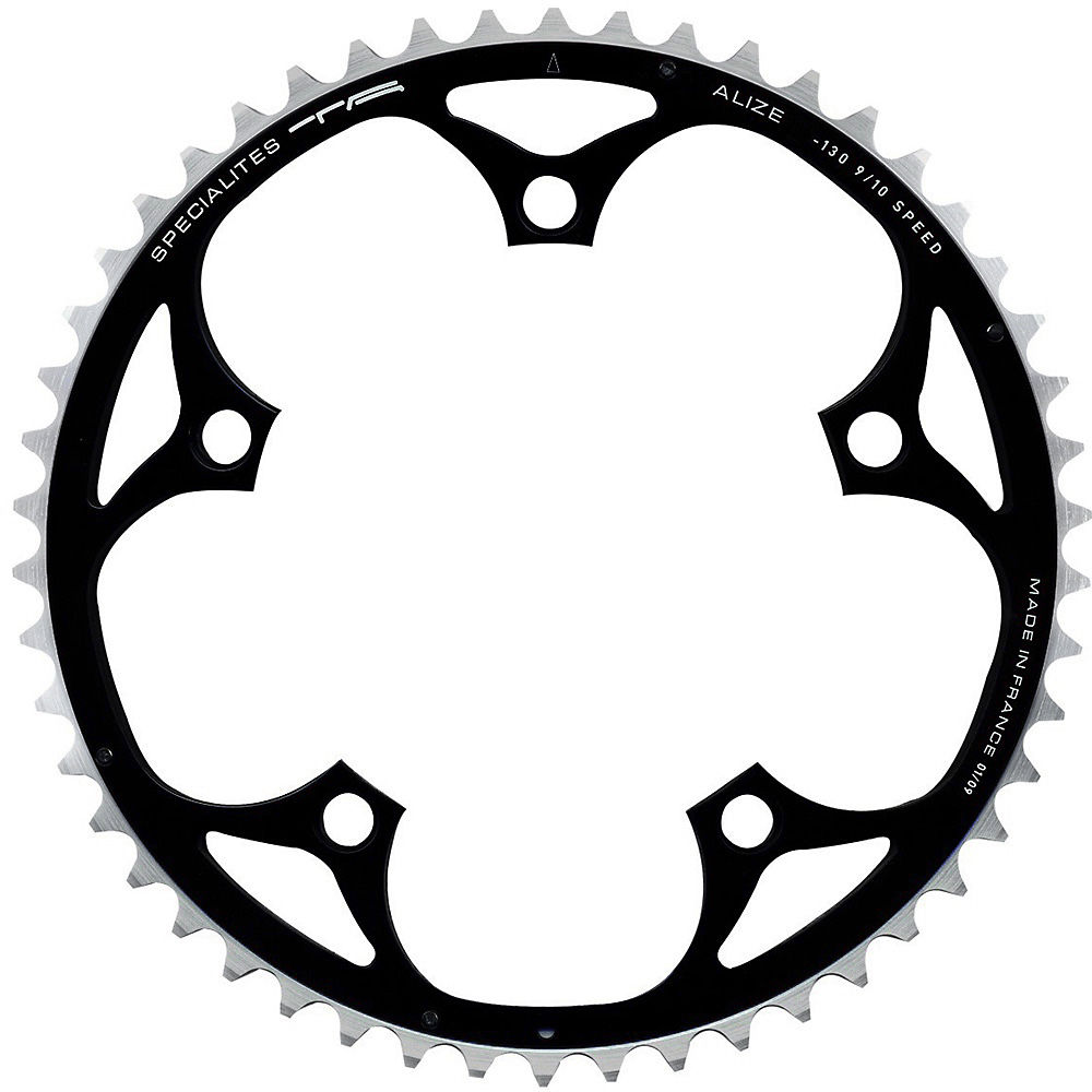TA Alize Outer Chain Ring (46-49T) - Black - 5-Bolt, Black