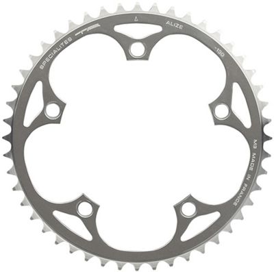 TA Alize Outer Chain Ring (46-49T) - Silver - 5-Bolt, Silver