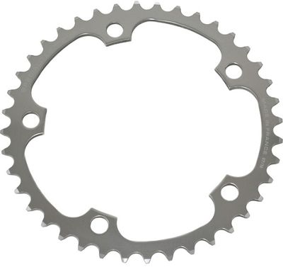 TA Alize Middle Road Chain Ring (130 BCD) - Silver - 5-Bolt, Silver