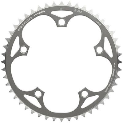 TA 130 BCD Alize Outer Chainring (50-53T) - Silver - 5-Bolt, Silver
