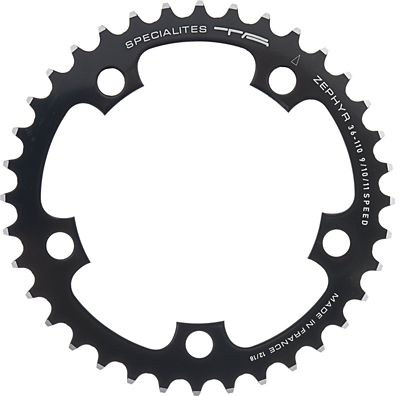 TA 110 PCD Zephyr Inner Road Chainring - Black - 5-Bolt, Black