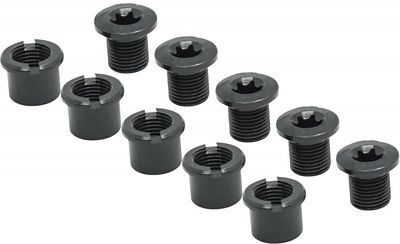TA Alloy Double Chain Ring Bolts (Set of 5) - Black, Black