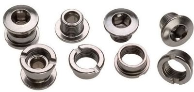 TA Single Chain Ring Bolts (Set of 5) - Silver - One Size, Silver