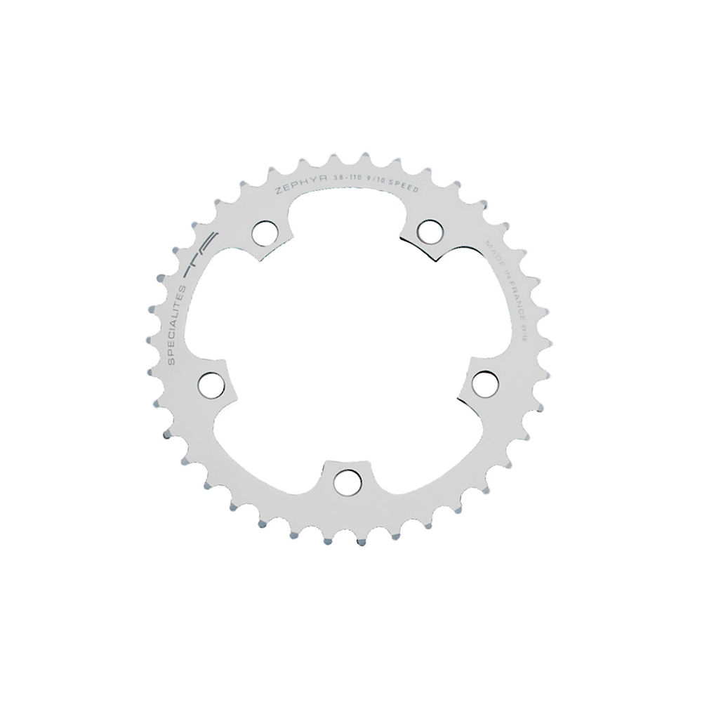 TA Zephyr Middle Road Chain Ring (110 BCD) - Silver - 5-Bolt, Silver