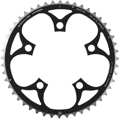 TA 110 PCD Zephyr Outer Road Chainring - Black - 51t}, Black