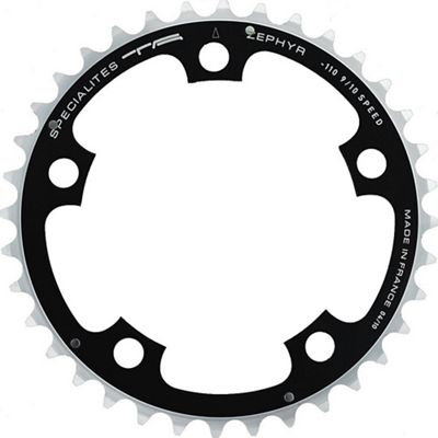 TA 110 PCD Zephyr Middle Road Chainring - Black - 5-Bolt, Black