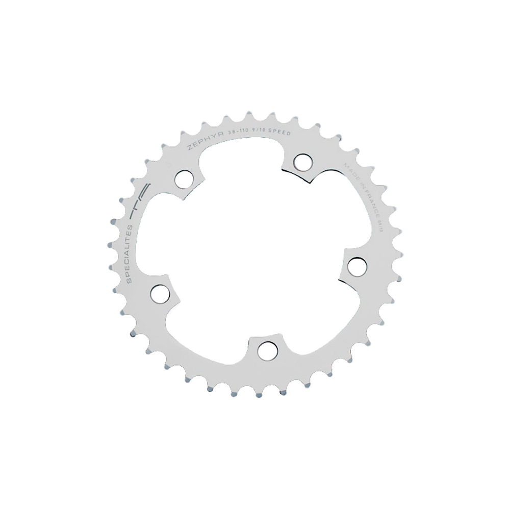TA 110 PCD Zephyr Middle Road Chainring - Argent - 110mm