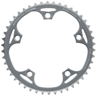 TA 130 BCD Shimano Track Outer Chainring - Silver - 5-Bolt, Silver
