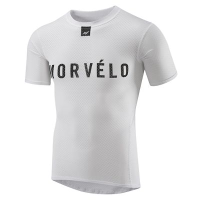 Maillot de corps Morvélo Definitive White (manches courtes) - Blanc-Noir - XS