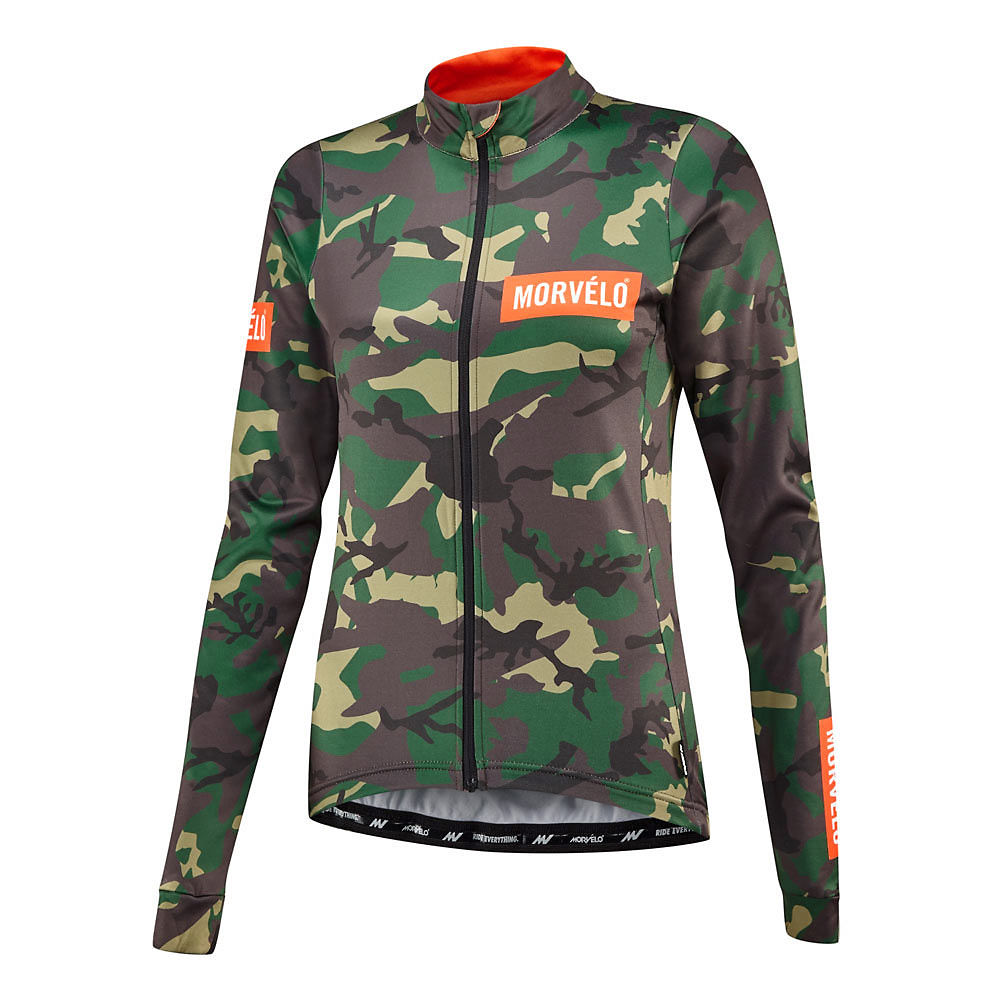 Maillot Femme Morvélo Camo Thermoactive (manches longues) - Gren/Multi