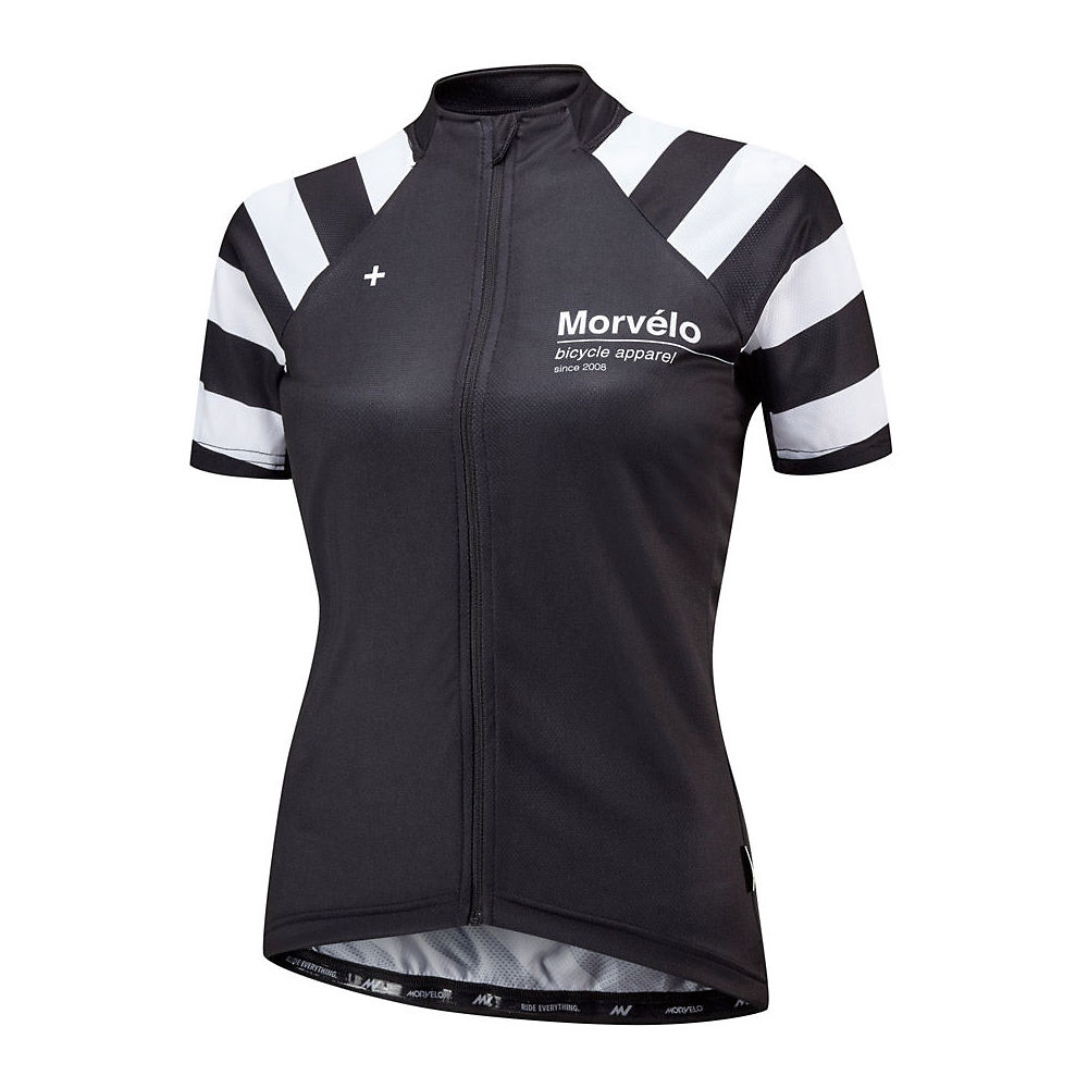 Maillot Femme Morvelo Swiss Nth (manches courtes) - Noir - blanc - XS