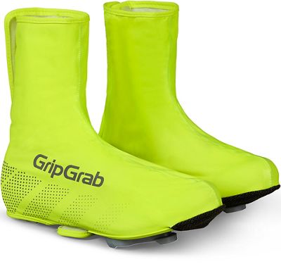 GripGrab Ride Waterproof Hi-Vis Overshoes - Fluo Yellow - L}, Fluo Yellow