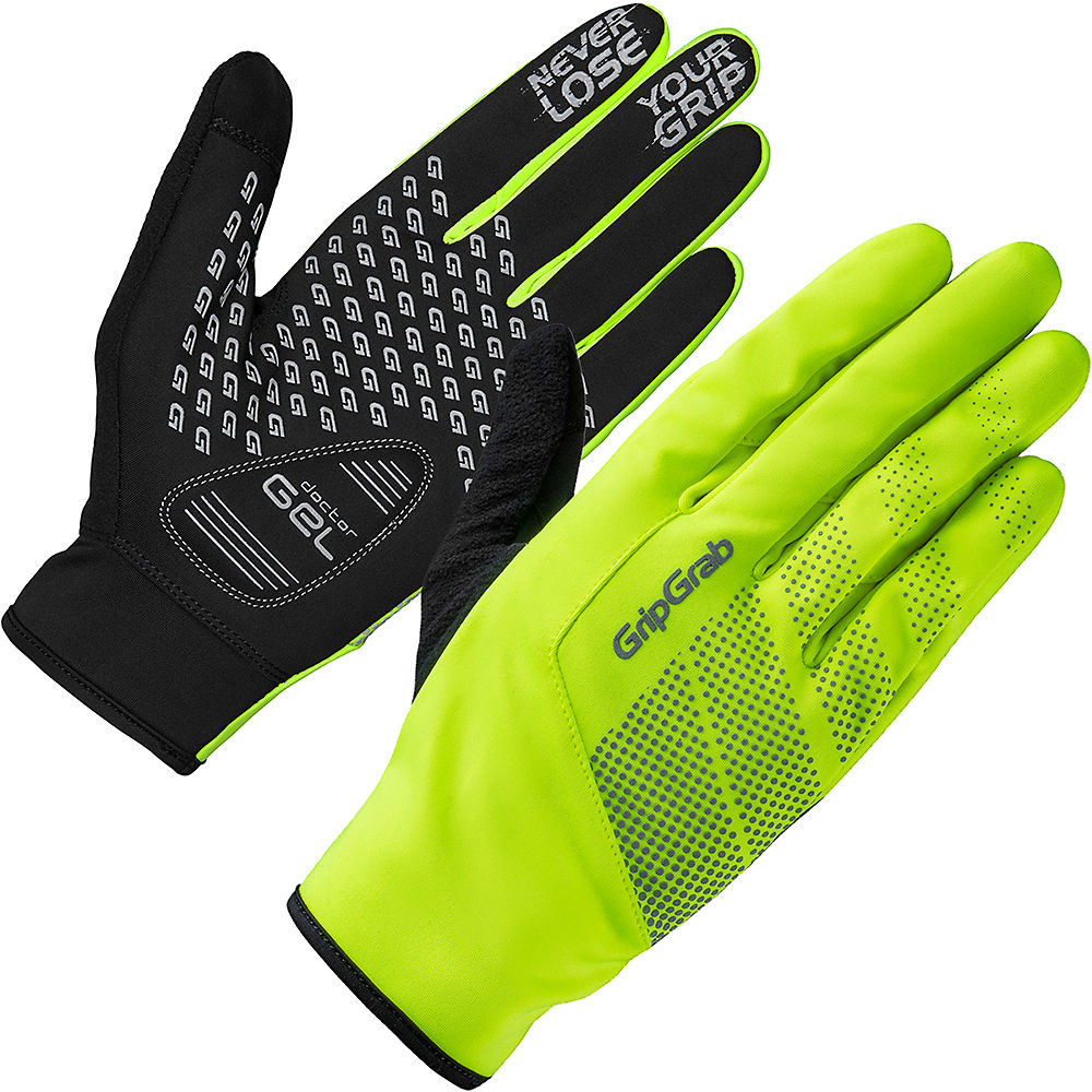 GripGrab Ride Hi-Vis Windproof Midseason Glove - Jaune fluo - XXL, Jaune fluo