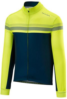 Maillot Altura Nightvision 4 (manches longues)  - Hi-Viz Yellow-Blue, Hi-Viz Yellow-Blue