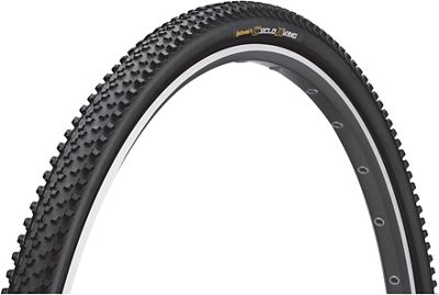 Continental Cross King CX Folding Bike Tyre - Black - 700c}, Black