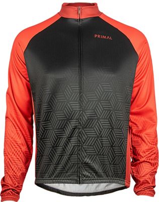 Primal Blackburn Heavyweight Long Sleeve Jersey  - Noir/Rouge, Noir/Rouge