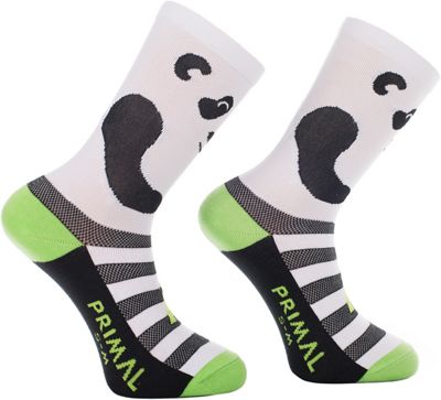 Primal Panda Socks - Black-White - S/M}, Black-White