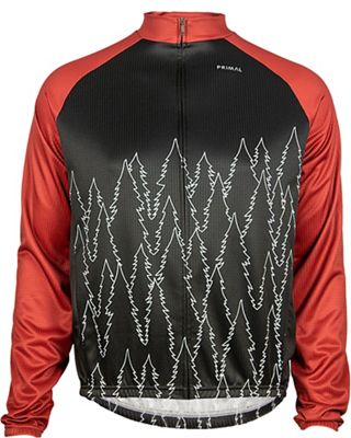 Primal Belford Heavyweight Long Sleeve Jersey  - Noir/Rouge, Noir/Rouge