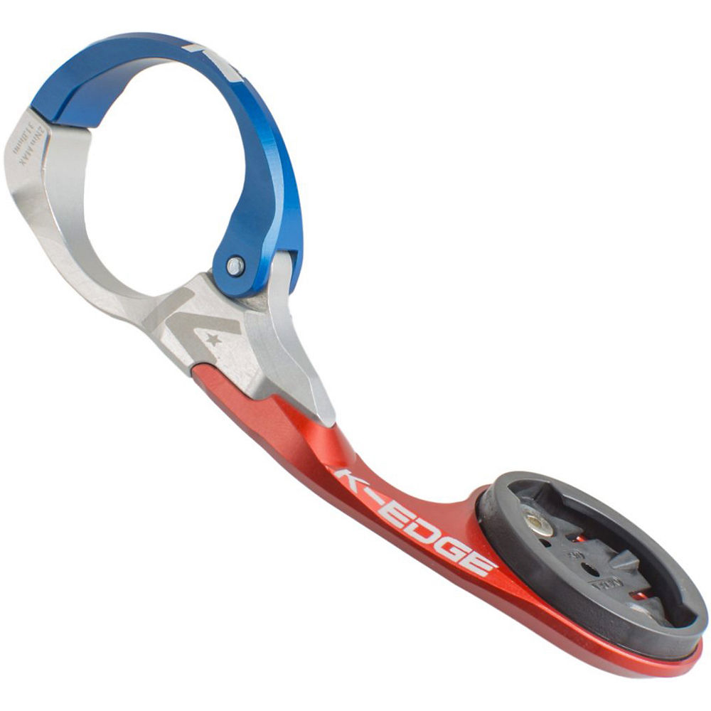 Support K-Edge Garmin Race (anodisé) 2018 - Bleu/Rouge, Bleu/Rouge