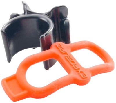Exposure Blaze Bracket And Silicon Band - BLACK-RED, BLACK-RED