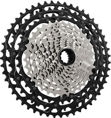 Shimano XTR M9100 12 Speed Cassette - Black-Silver - 10-51t}, Black-Silver