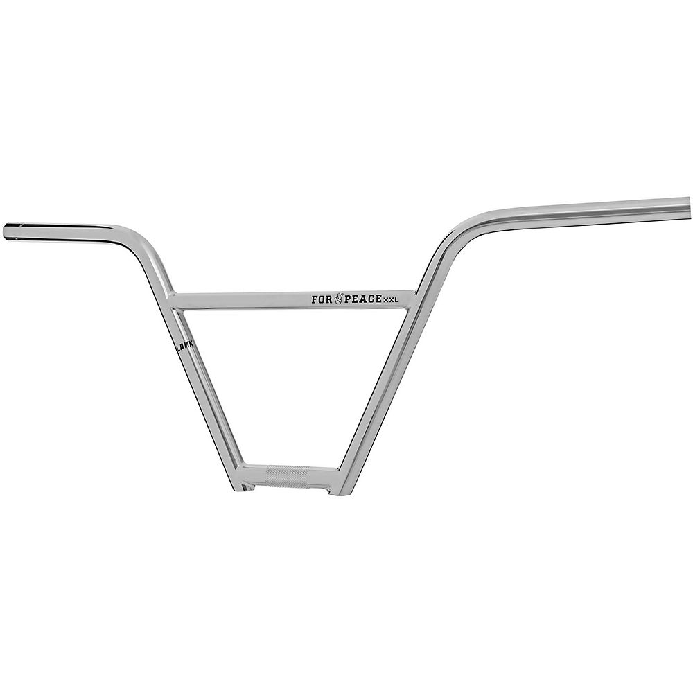 Blank For Peace XXL BMX Handlebar - Chrome - 9.85" Rise, Chrome