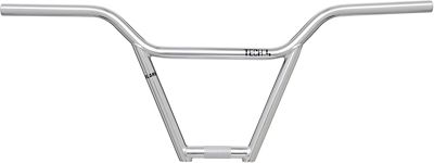 Blank Tech Four-Piece BMX Handlebar - Chrome - 9.75", Chrome