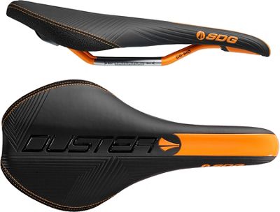 SDG Duster Mtn P Cro-Mo Rail Saddle - Noir-Orange