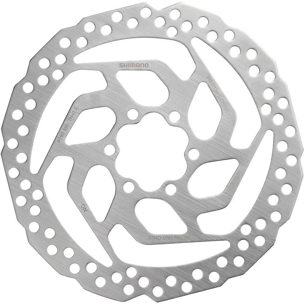 Disque de frein à disque Shimano SM-RT26 (6 vis) - Argent - 160mm, Argent