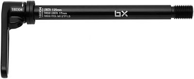 Brand-X Twist Lever Thru Axle - Black - 100-125-17-M12-P1.5, Black