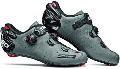 Sidi Wire 2 Carbon Matt Road Shoes 2019 - Matt Grey-Black - EU 47}, Matt Grey-Black