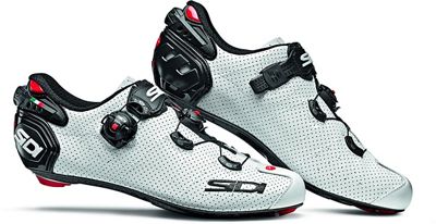 Sidi Wire 2 Carbon Air Road Shoes 2019 - White-Black - EU 43.5}, White-Black