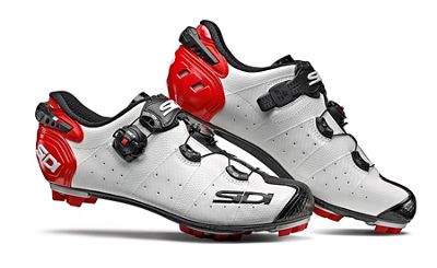 Chaussures VTT Sidi Drako 2 SRS 2019 - Blanc/Noir/Rouge - EU 48