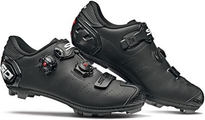 Sidi Dragon 5 SRS Matt Mega MTB Shoes (Wide) 2019 - Matt Black - EU 48}, Matt Black