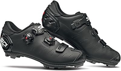 Sidi Dragon 5 SRS Matt Mega MTB Shoes (Wide) 2019 - Matt Black - EU 46}, Matt Black