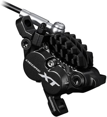 Shimano M8020 XT 4-Pot MTB Disc Brake Caliper - Black - Front or Rear, Black