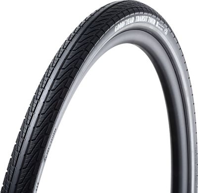 Goodyear Transit Tour Tubeless Road Tyre - Black - 700c}, Black