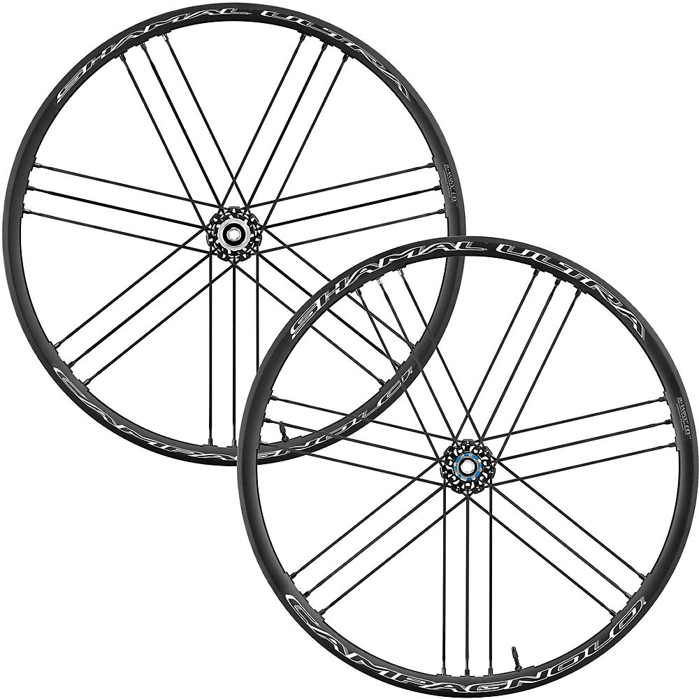 Paire de roues Campagnolo Shamal Ultra DB (2 Way Fit) - Noir - Shimano, Noir