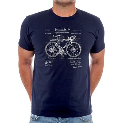 Cycology Blueprint For Life T-Shirt - Marine - XL, Marine