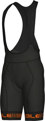 Alé Graphics PRR Strada Bib Shorts 2020 - Black - Fluro orange - M, Black - Fluro orange