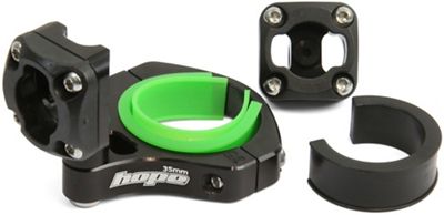 Hope bayonet front light handlebar mount - noir - fits 25.4mm/31.8mm/35mm handlebars, noir