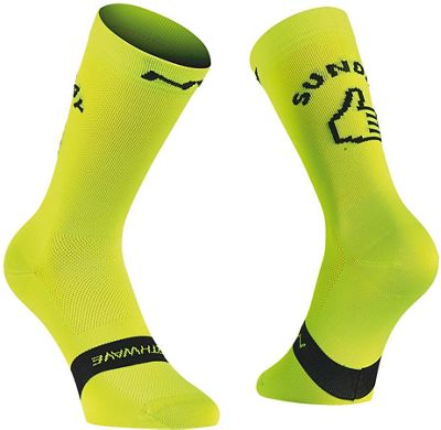 Northwave Sunday-Monday Socks - Lime Fluo, Lime Fluo