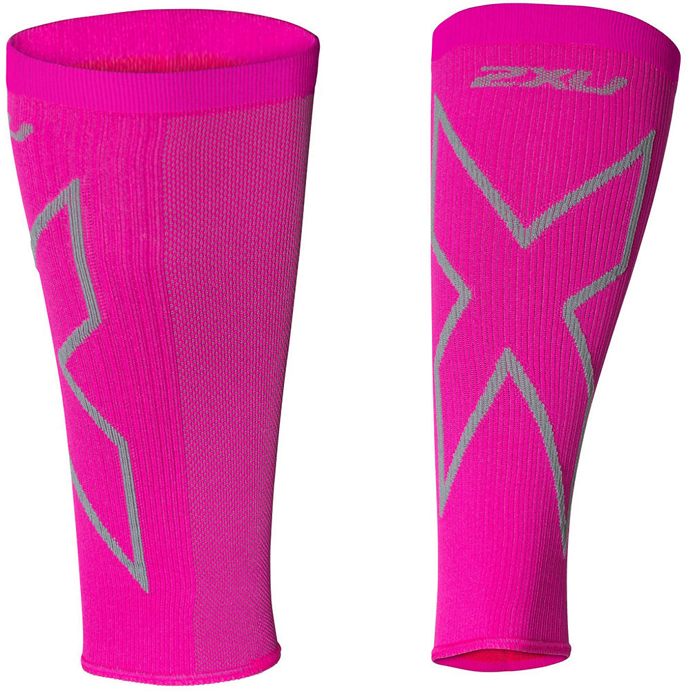 Manchons pour mollet X Compression Femme - Magenta/Gris - XL, Magenta/Gris