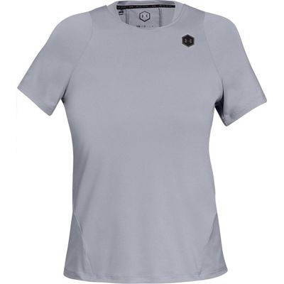 Under Armour Women's Rush SS Compression Top - Mod Grey - XL, Mod Grey