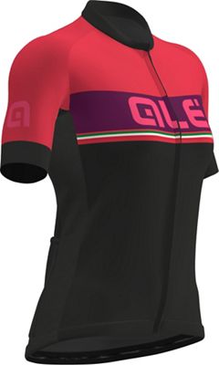 Maillot Femme Alé Italia (manches courtes) - Rose/Noir - XL
