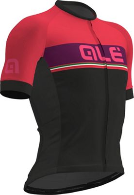 Alé Italia Short Sleeved Jersey  - Pink-Black, Pink-Black