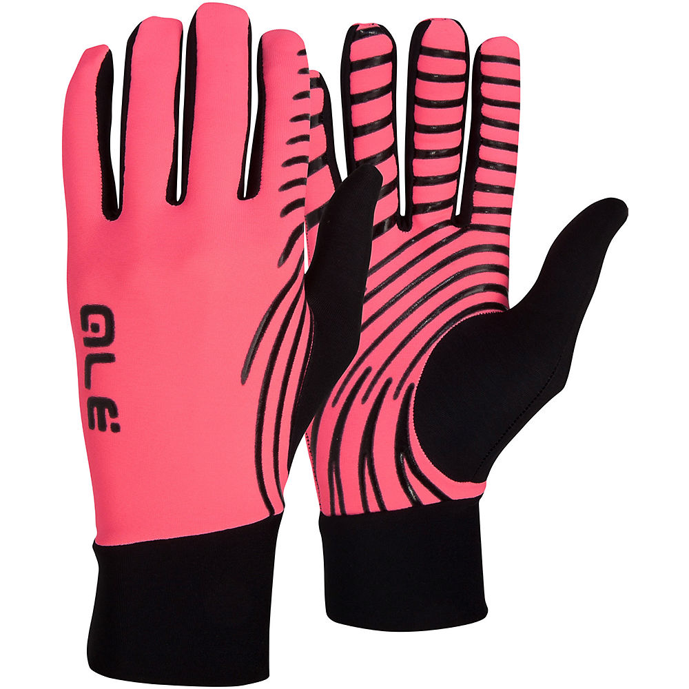 Alé Liner Gloves - Fluo Pink-Black - XXL}, Fluo Pink-Black
